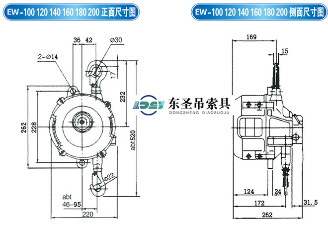 EW-180重型自锁式弹簧平衡器